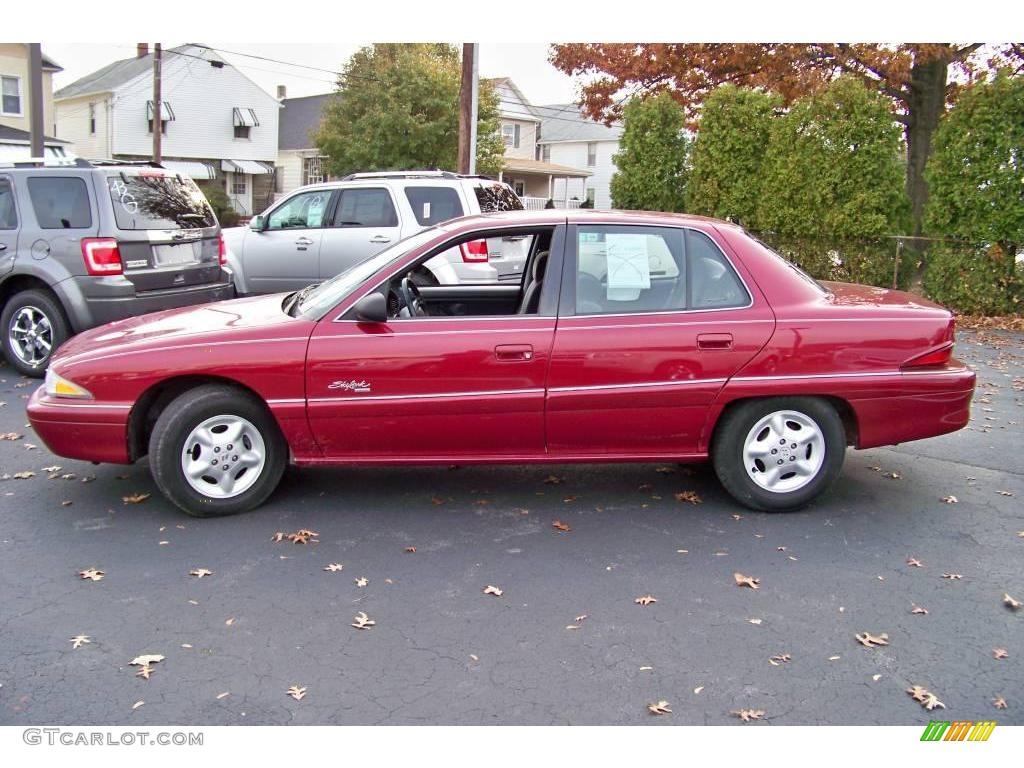 1996 Skylark Custom Sedan - Ruby Red Metallic / Graphite photo #8