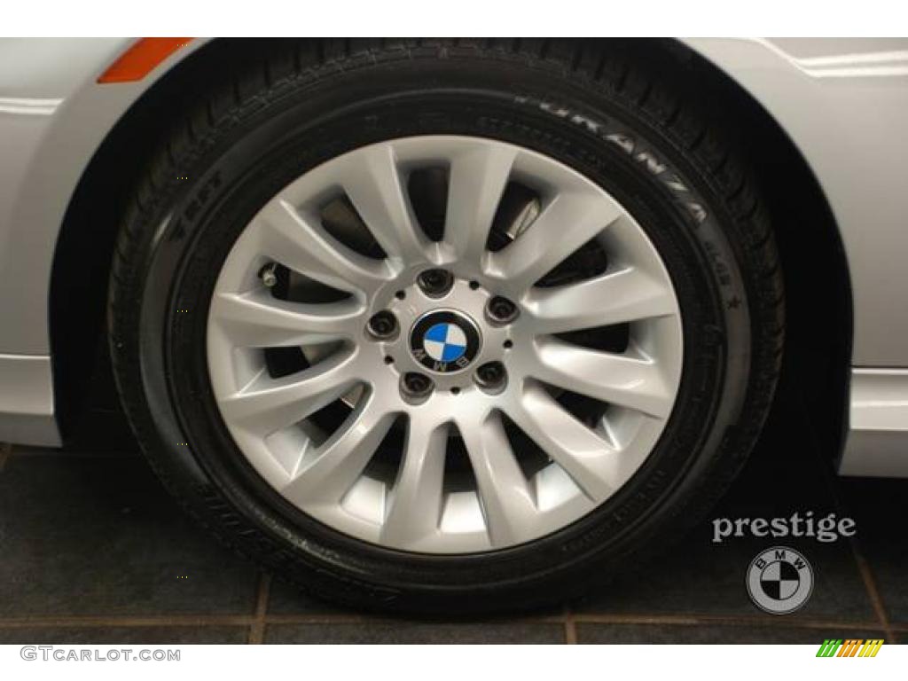 2009 3 Series 328xi Sedan - Titanium Silver Metallic / Black photo #9