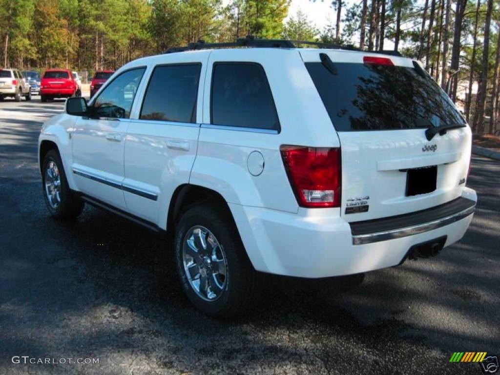 2008 Grand Cherokee Limited 4x4 - Stone White / Dark Khaki/Light Graystone photo #1