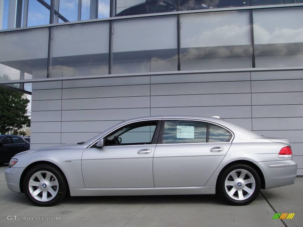 2006 7 Series 750Li Sedan - Titanium Silver Metallic / Black/Black photo #3