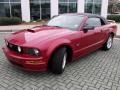 2008 Dark Candy Apple Red Ford Mustang GT Premium Convertible  photo #23