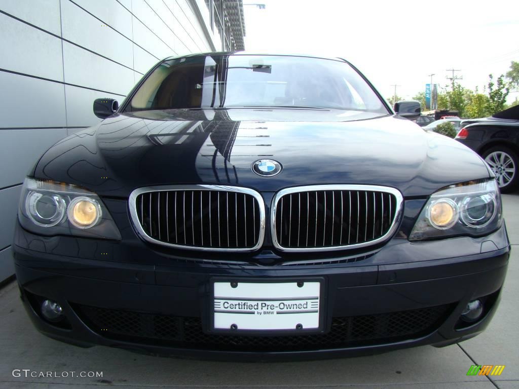 2007 7 Series 750Li Sedan - Monaco Blue Metallic / Natural Brown photo #2