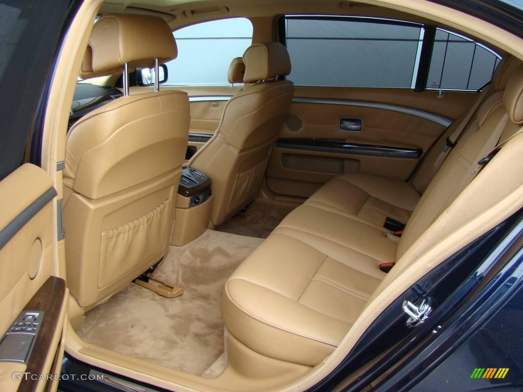 2007 7 Series 750Li Sedan - Monaco Blue Metallic / Natural Brown photo #12