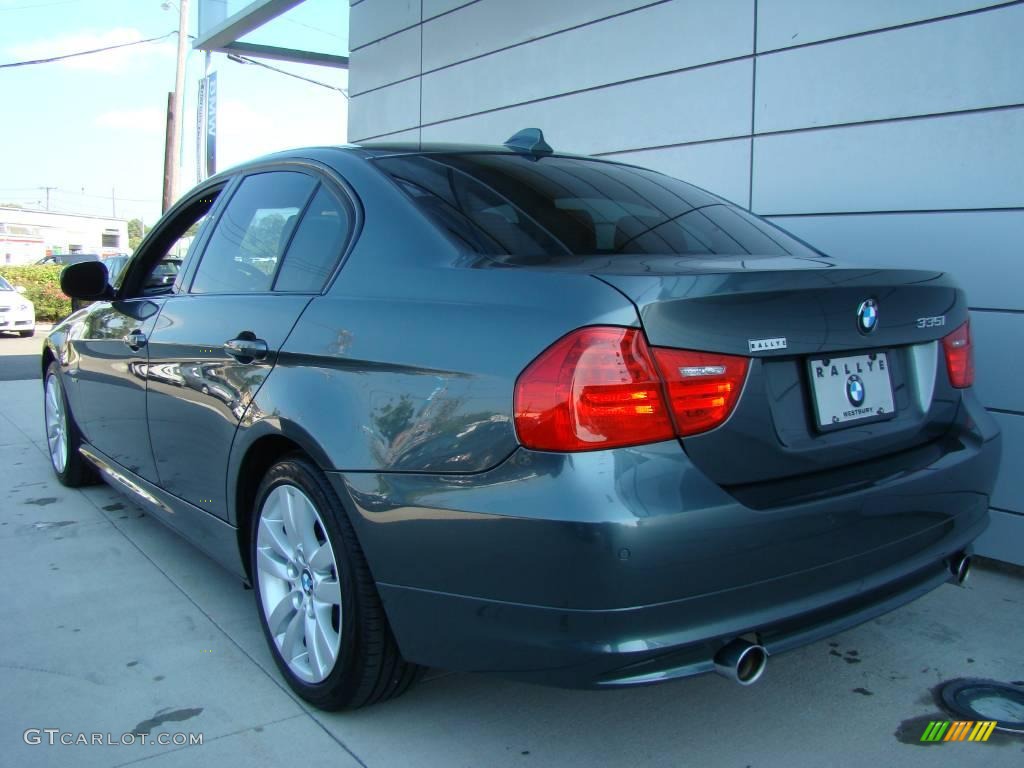 2009 3 Series 335xi Sedan - Tasman Green Metallic / Saddle Brown Dakota Leather photo #4