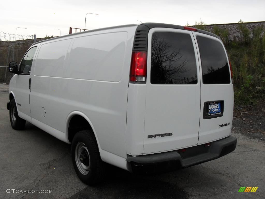 2001 Express 2500 Cargo Van - White / Dark Pewter photo #4