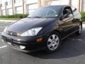 2002 Pitch Black Ford Focus ZX3 Coupe  photo #1