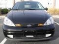 2002 Pitch Black Ford Focus ZX3 Coupe  photo #2