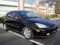 2002 Pitch Black Ford Focus ZX3 Coupe  photo #8