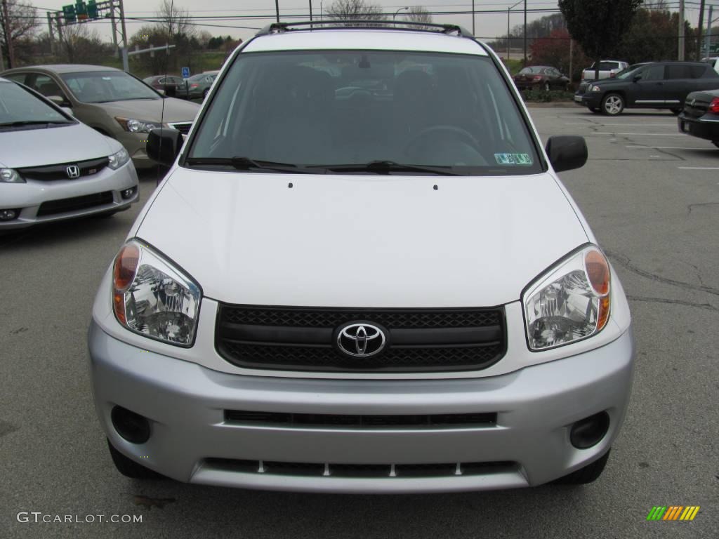 2005 RAV4  - Super White / Dark Charcoal photo #7