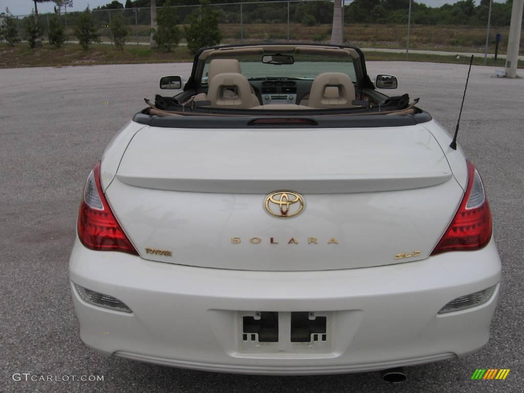 2007 Solara SLE V6 Convertible - Blizzard White Pearl / Ivory photo #15