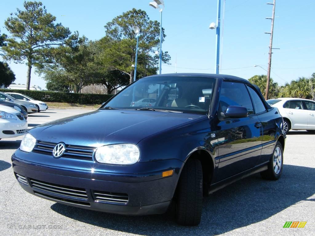 2001 Cabrio GLX - Batik Blue Pearl / Beige photo #1