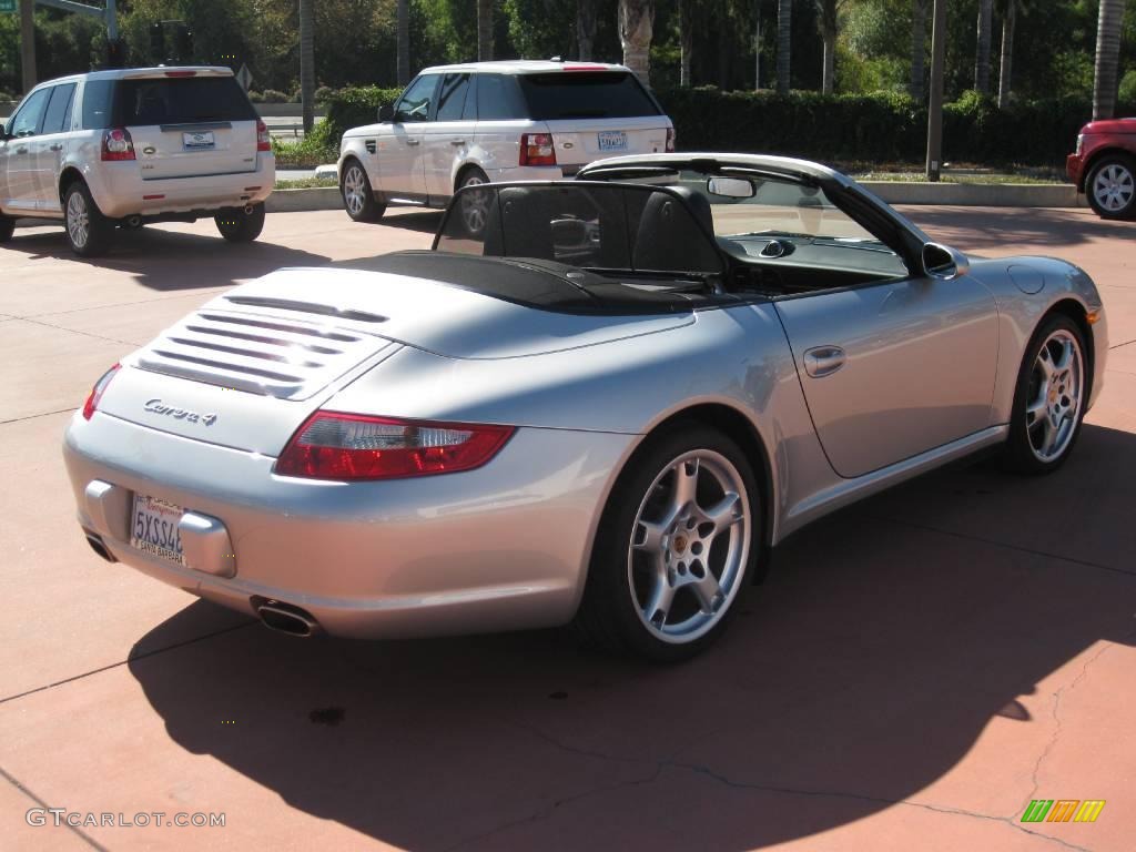 2008 911 Carrera 4 Cabriolet - Arctic Silver Metallic / Black photo #10