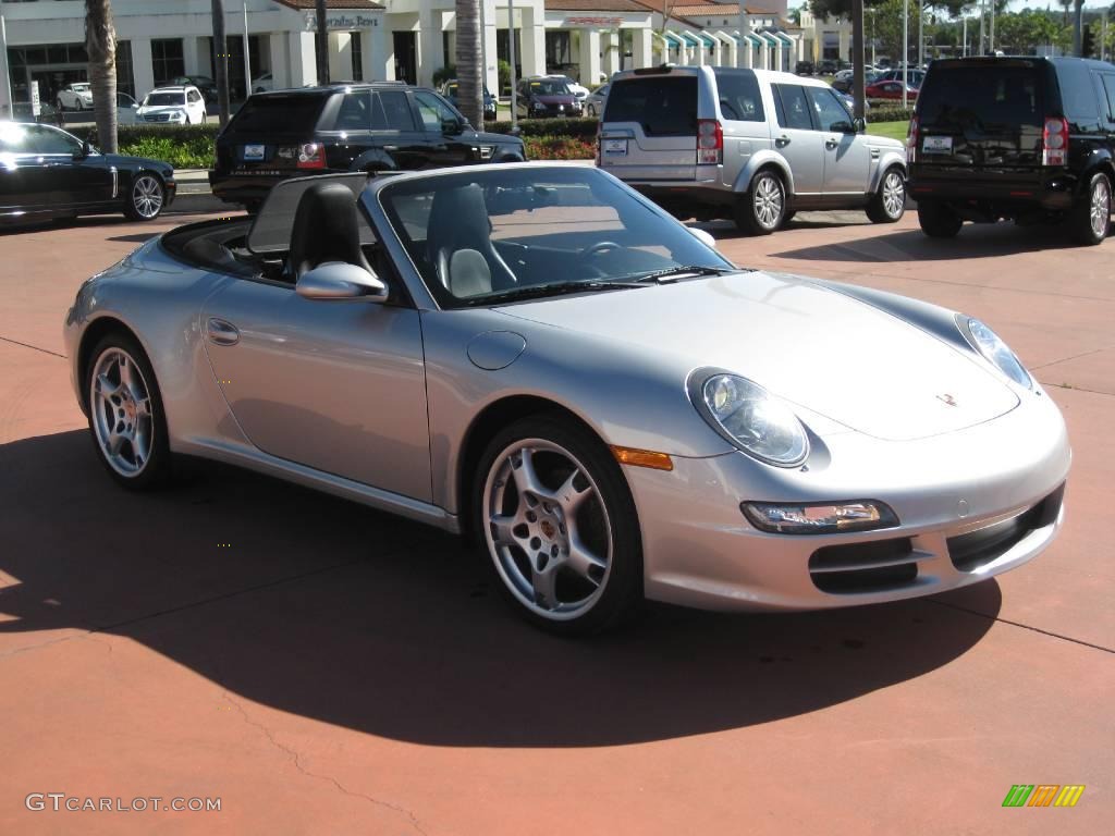 2008 911 Carrera 4 Cabriolet - Arctic Silver Metallic / Black photo #11