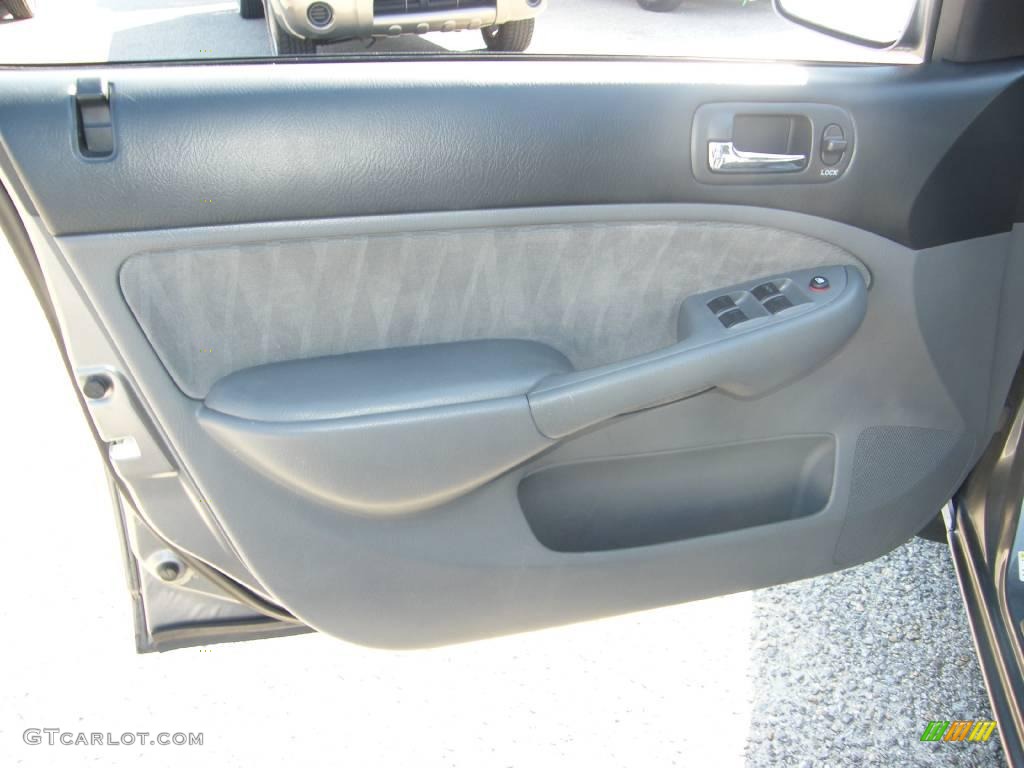 2004 Civic EX Sedan - Magnesium Metallic / Gray photo #17
