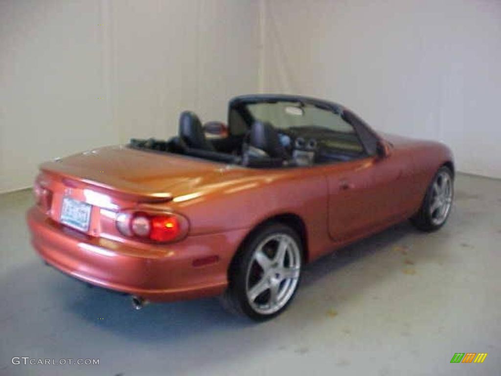2005 MX-5 Miata MAZDASPEED Grand Touring Roadster - Lava Orange Mica / Black photo #16