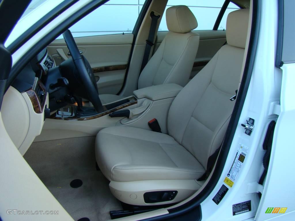 2008 3 Series 328xi Sedan - Alpine White / Beige photo #8