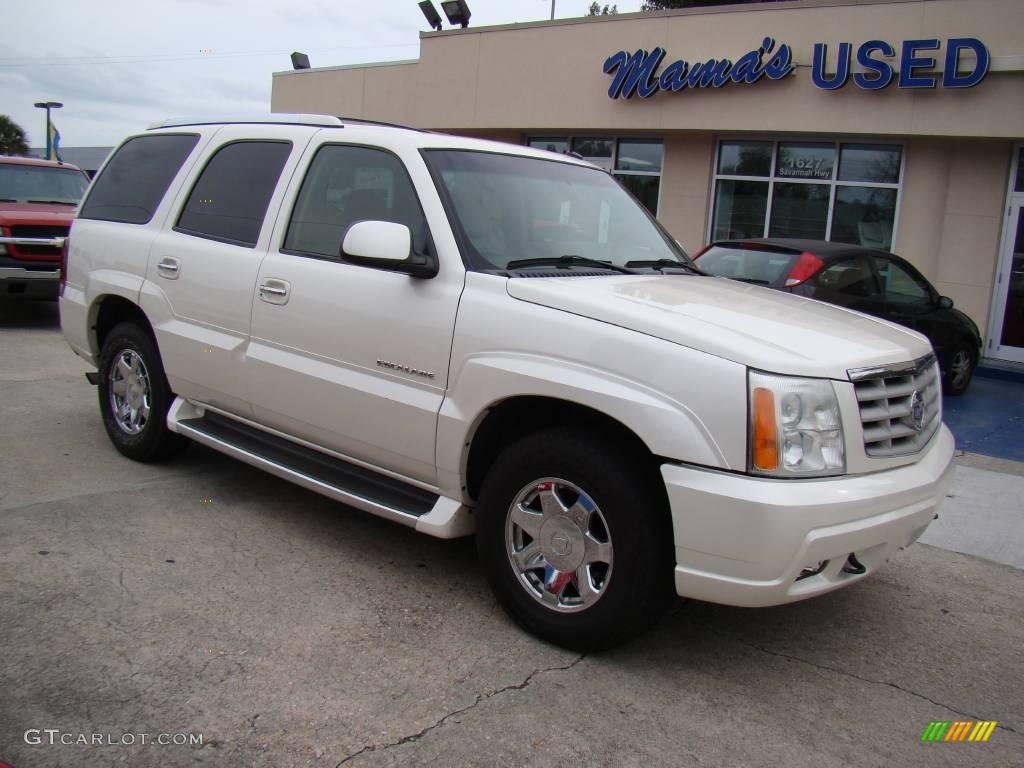 2003 Escalade  - White Diamond / Shale photo #2