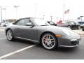 2010 Meteor Grey Metallic Porsche 911 Carrera S Cabriolet  photo #3