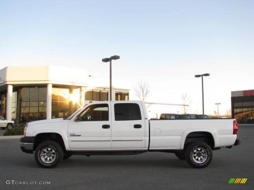 2007 Silverado 2500HD Classic LT Crew Cab 4x4 - Summit White / Dark Charcoal photo #1