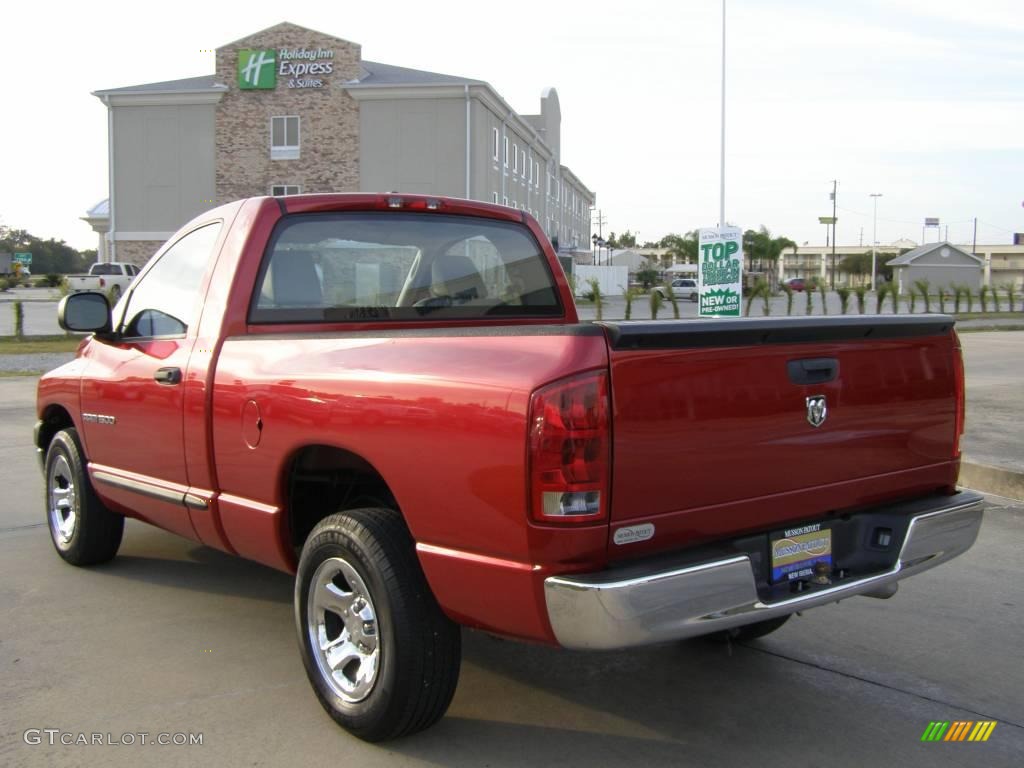 2006 Ram 1500 ST Regular Cab - Inferno Red Crystal Pearl / Medium Slate Gray photo #3