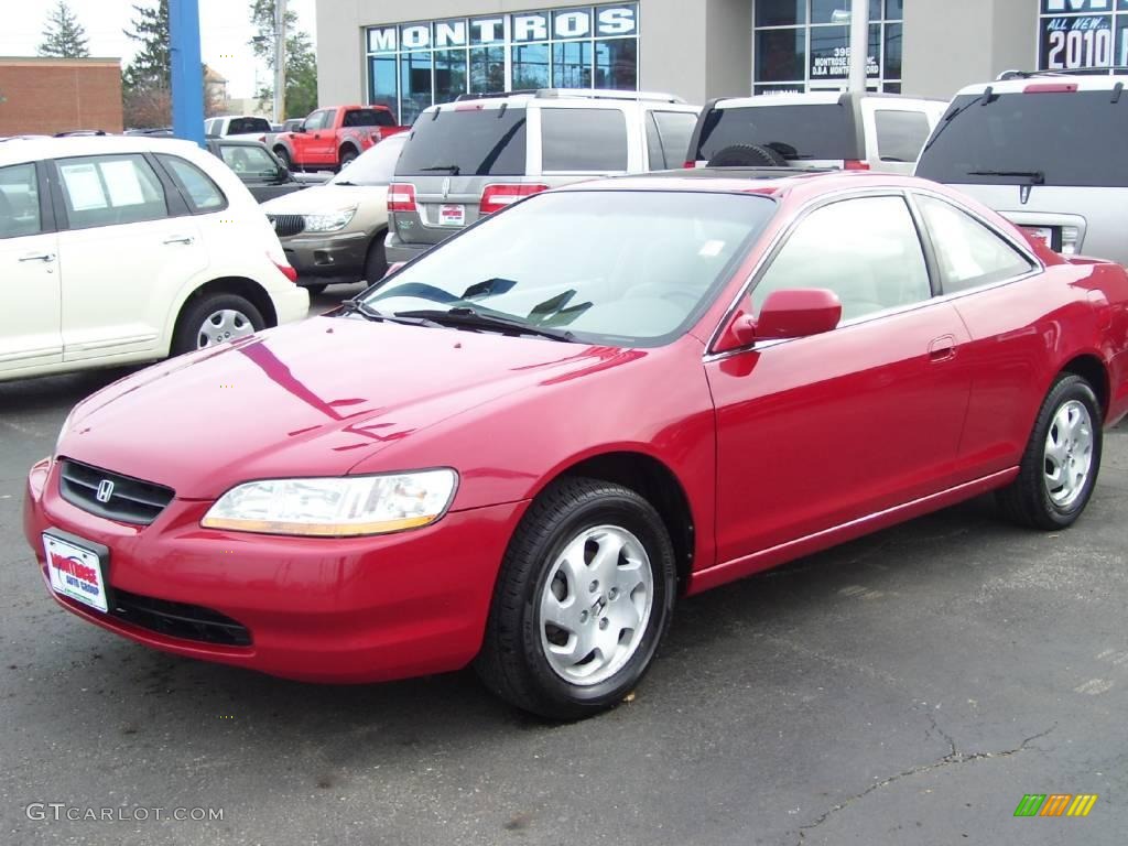 2000 Accord EX Coupe - San Marino Red / Ivory photo #1