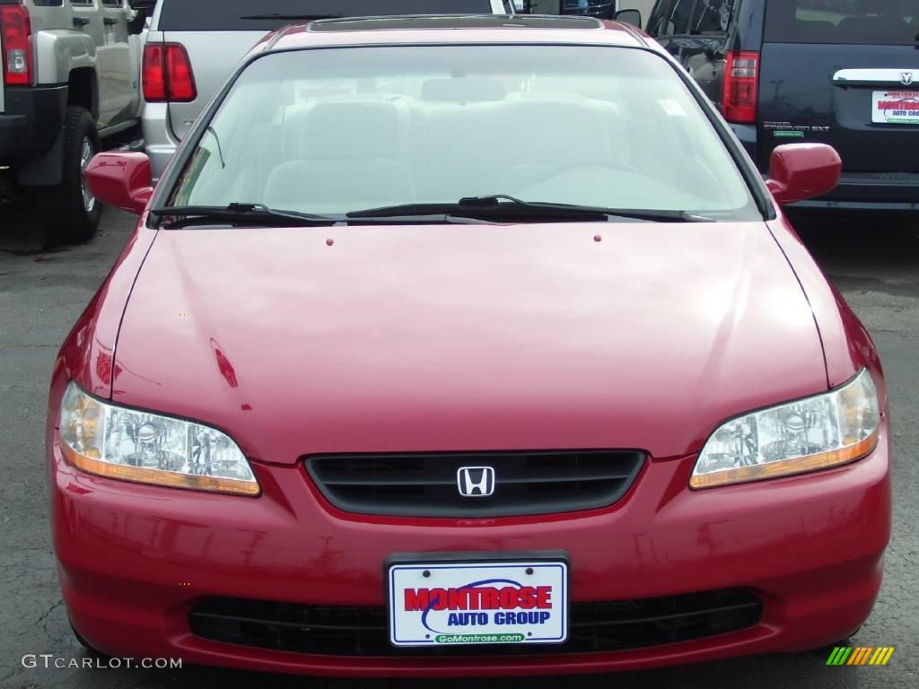 2000 Accord EX Coupe - San Marino Red / Ivory photo #2