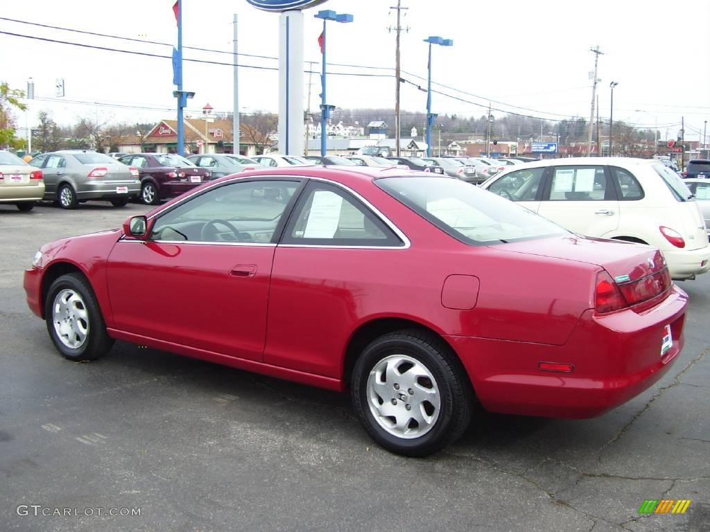 2000 Accord EX Coupe - San Marino Red / Ivory photo #4