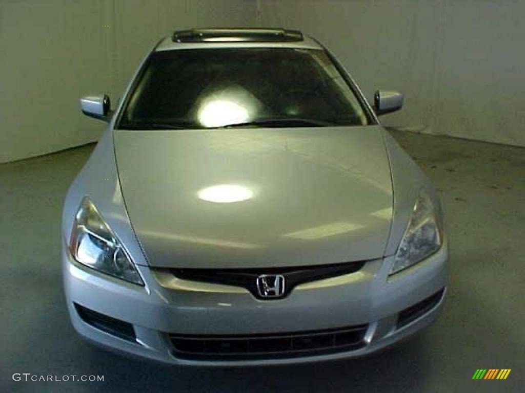 2003 Accord EX Coupe - Satin Silver Metallic / Black photo #2