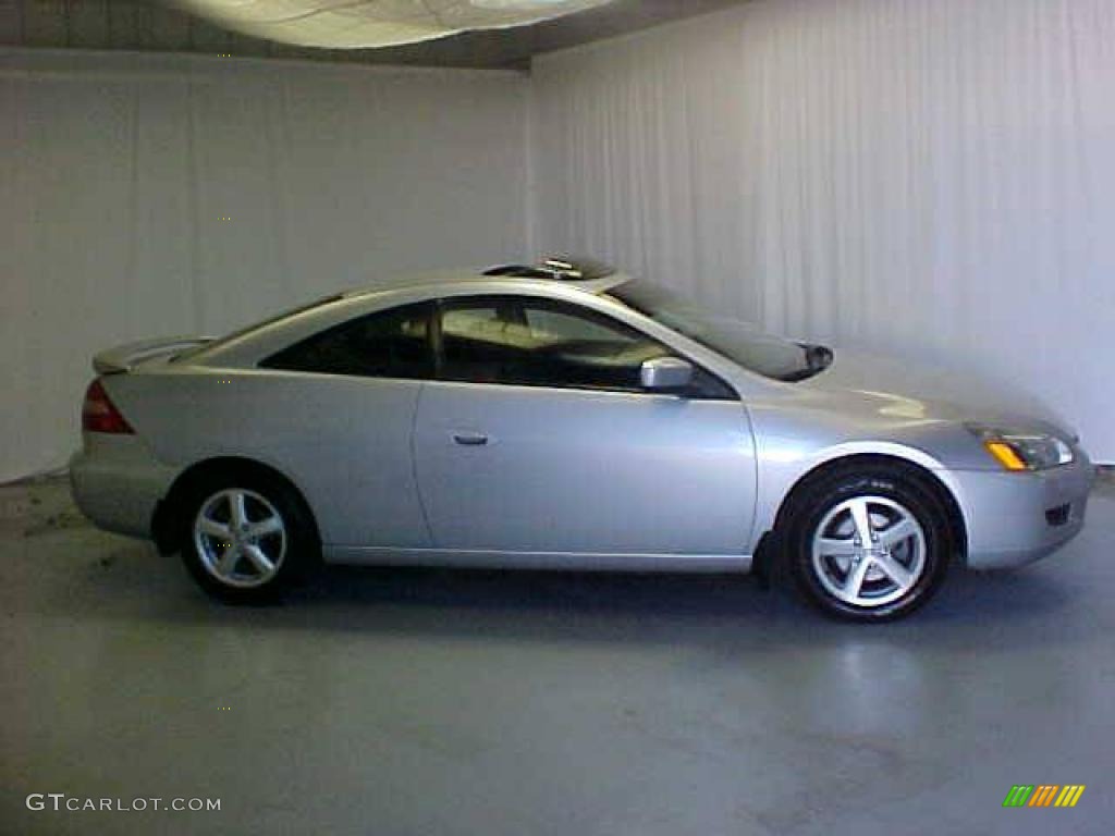 2003 Accord EX Coupe - Satin Silver Metallic / Black photo #3