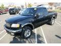 2002 Black Ford F150 XLT SuperCab 4x4  photo #1