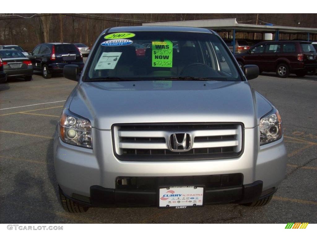 2007 Pilot LX 4WD - Billet Silver Metallic / Gray photo #3