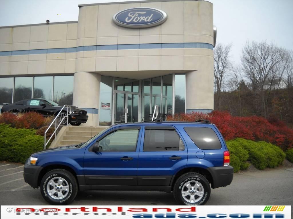 2007 Escape XLT 4WD - Vista Blue Metallic / Medium/Dark Flint photo #1
