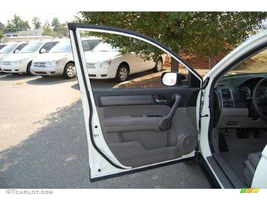 2008 CR-V LX - Taffeta White / Gray photo #11