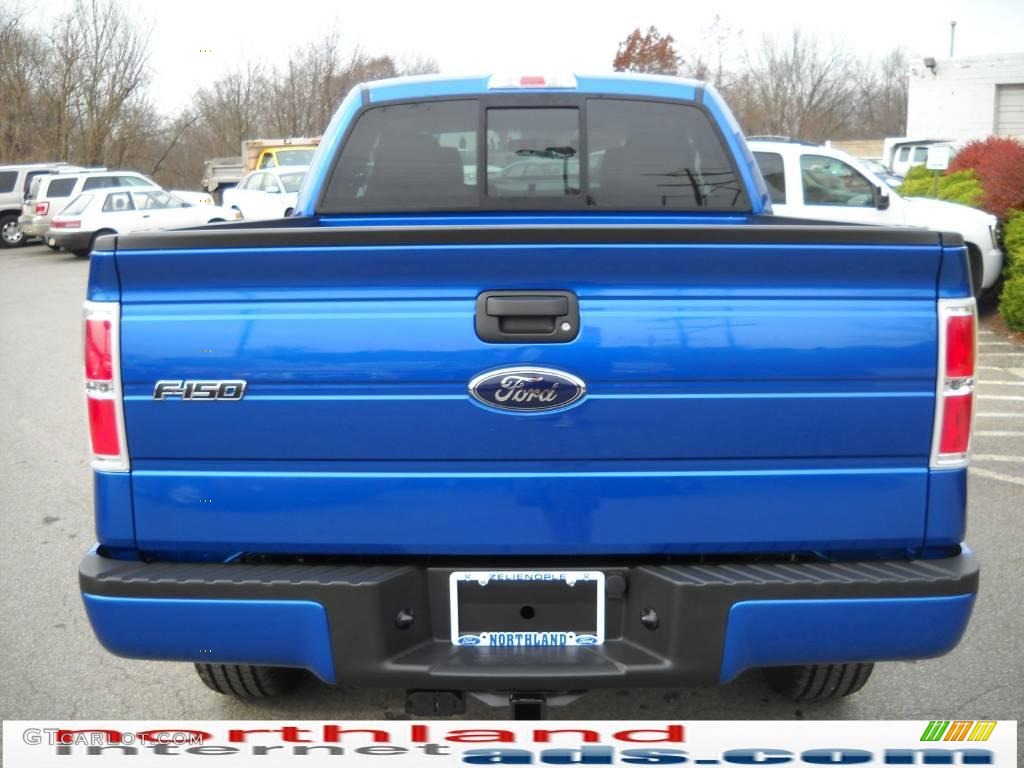 2010 F150 STX SuperCab 4x4 - Blue Flame Metallic / Medium Stone photo #7