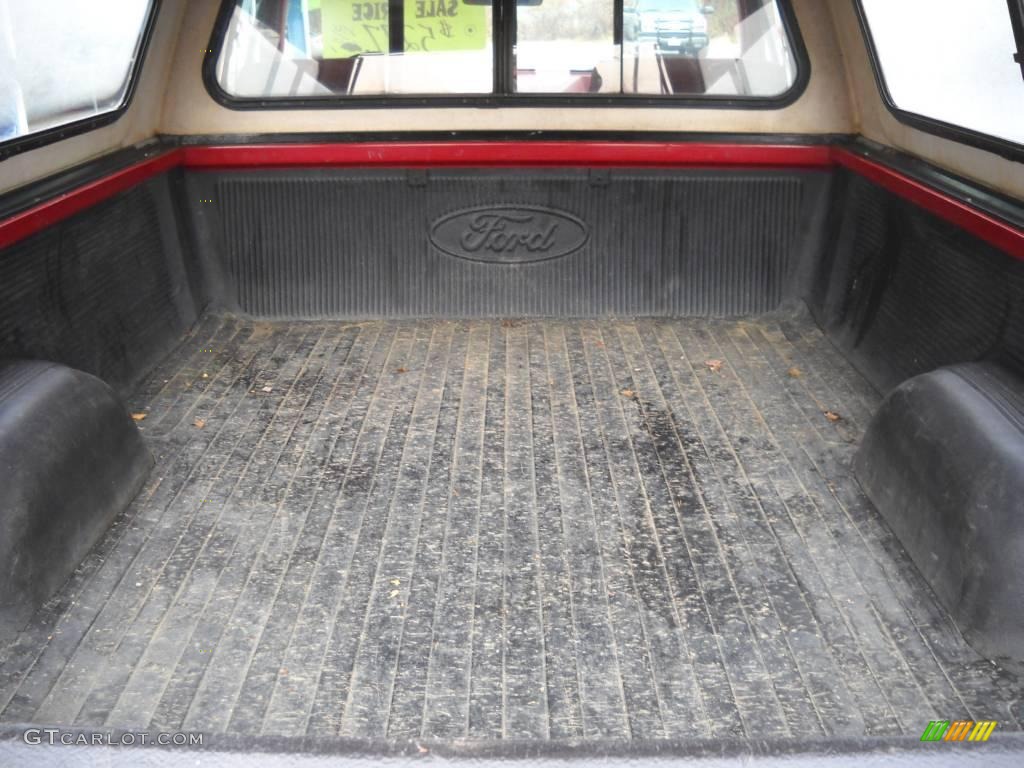 1991 F150 XLT Regular Cab - Scarlet Red / Scarlet Red photo #20
