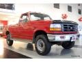 1997 Laser Red Metallic Ford F250 XL Regular Cab 4x4  photo #9