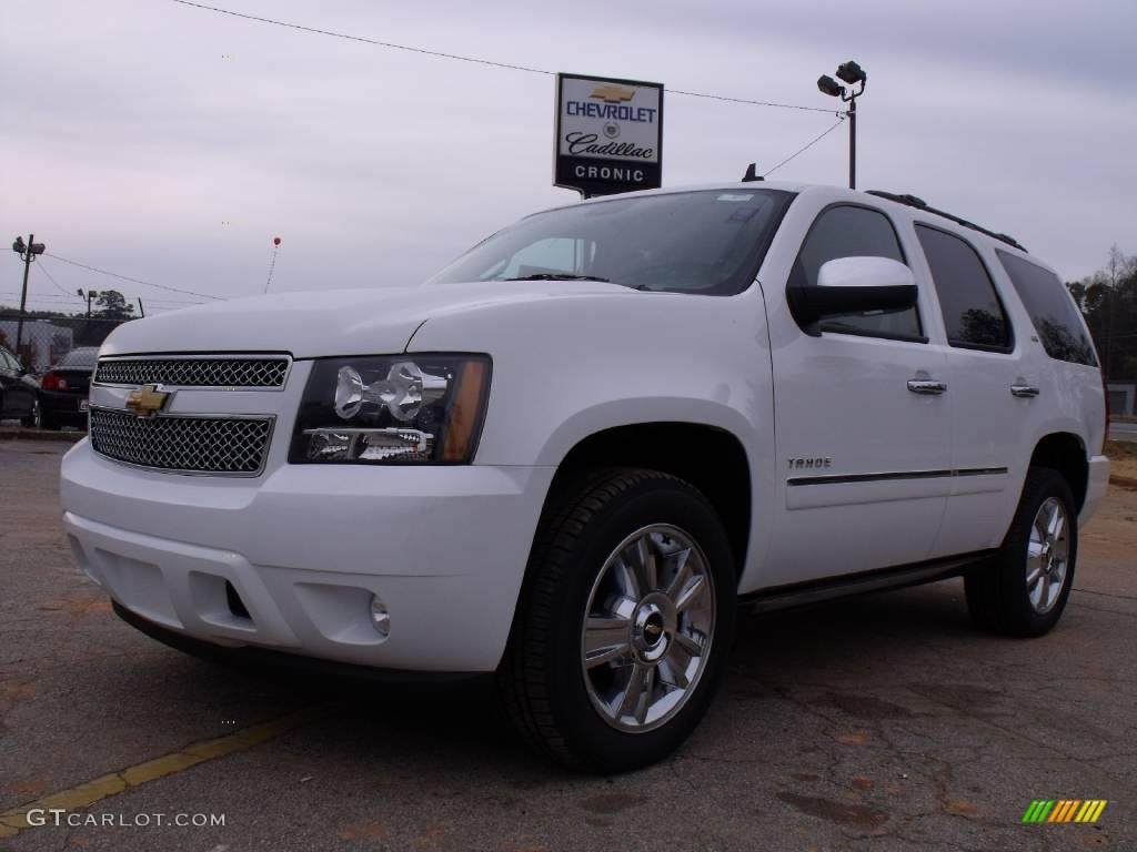 2010 Tahoe LTZ - Summit White / Light Titanium/Dark Titanium photo #1