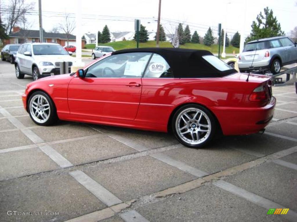 2006 3 Series 330i Convertible - Electric Red / Sand photo #5