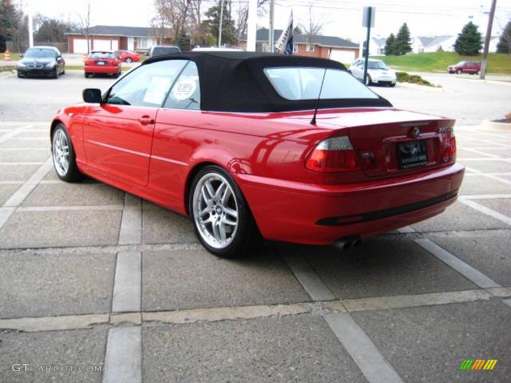 2006 3 Series 330i Convertible - Electric Red / Sand photo #6