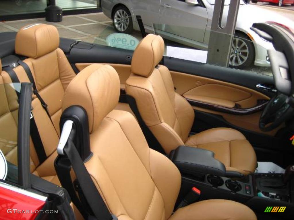 2006 3 Series 330i Convertible - Electric Red / Sand photo #18