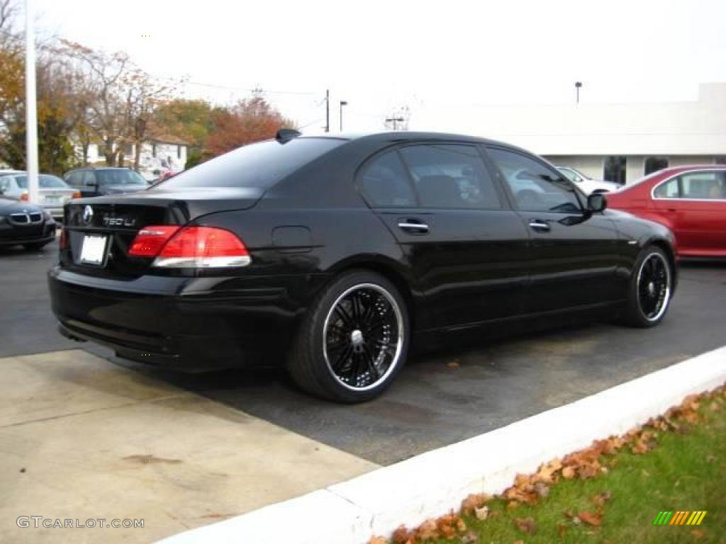 2006 7 Series 750Li Sedan - Jet Black / Black Nasca Leather photo #3