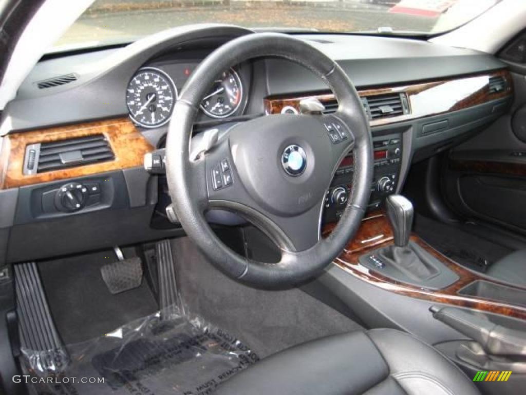 2007 3 Series 335i Coupe - Titanium Silver Metallic / Black photo #10