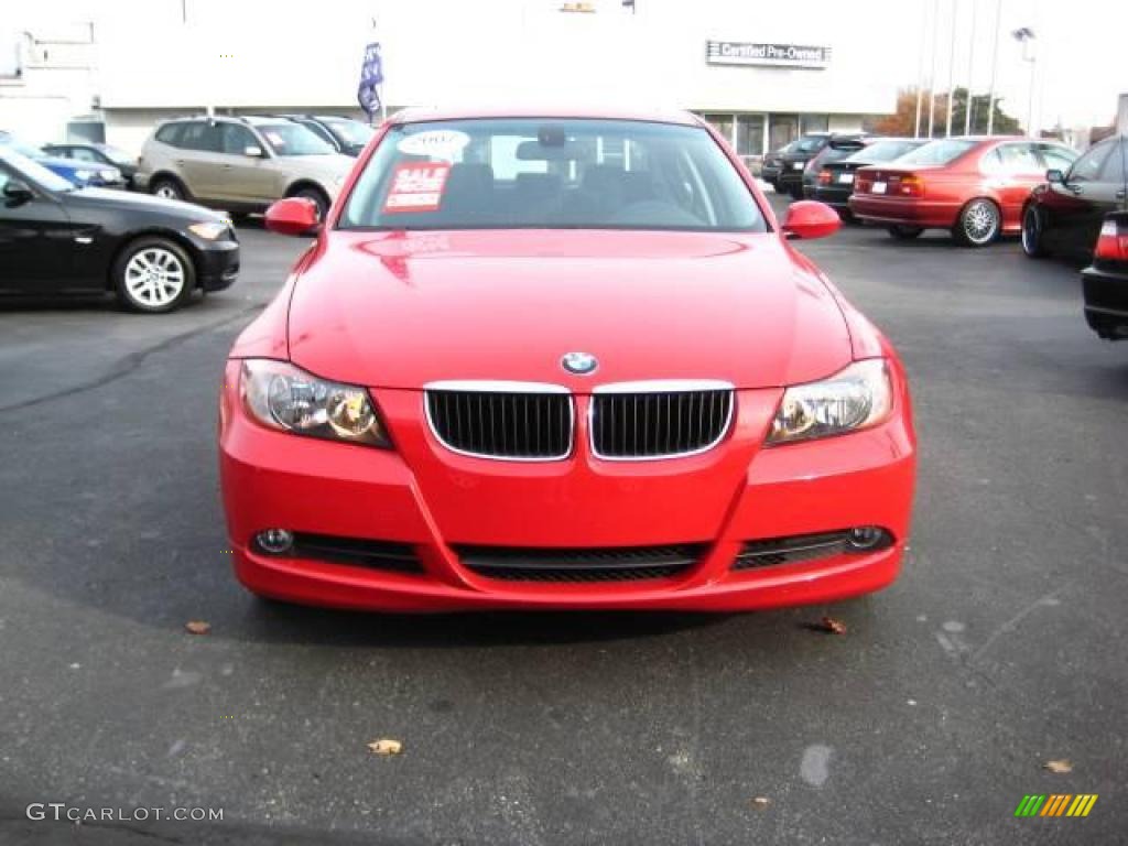 2007 3 Series 328i Sedan - Crimson Red / Black photo #8