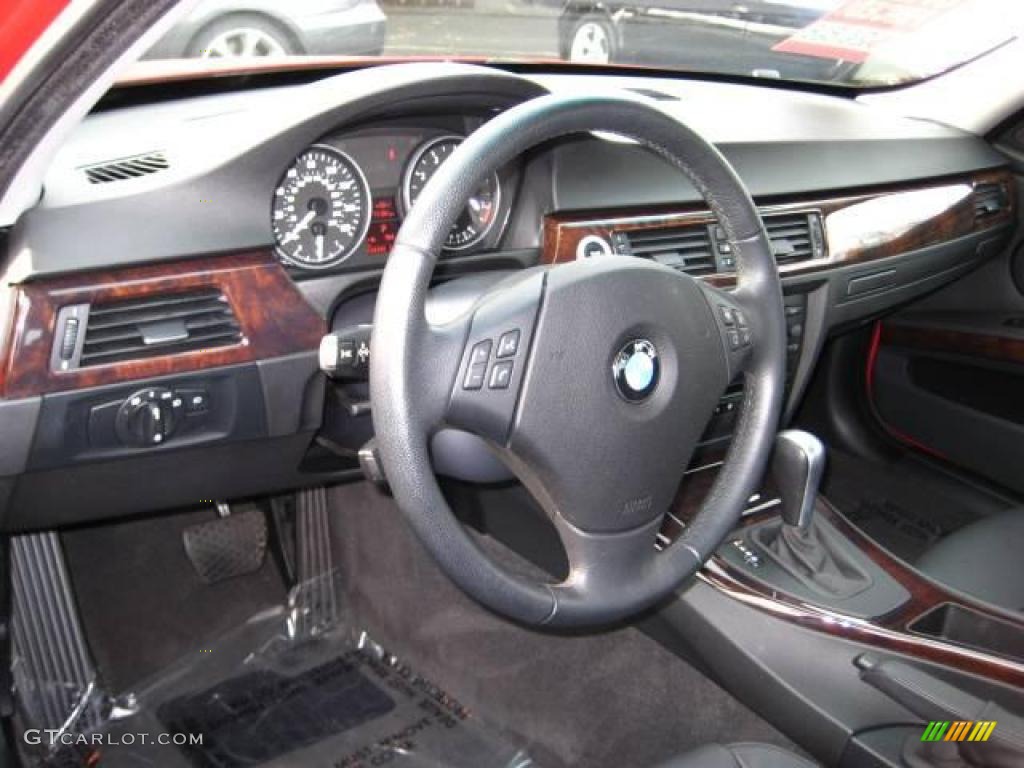 2007 3 Series 328i Sedan - Crimson Red / Black photo #12
