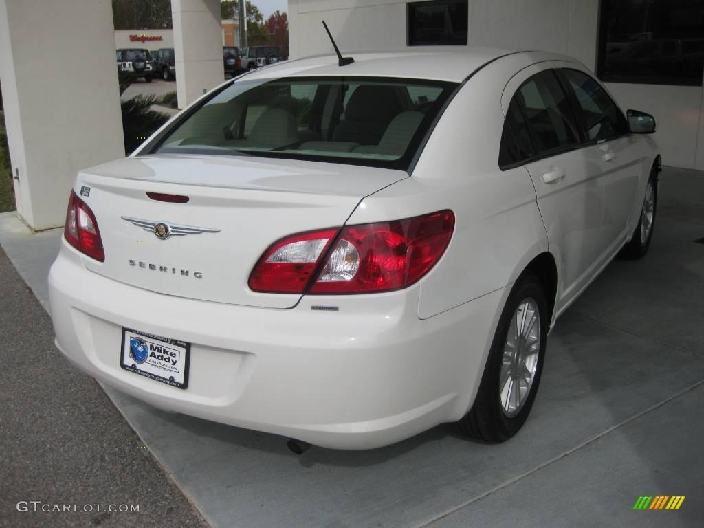 2007 Sebring Touring Sedan - Stone White / Dark Slate Gray/Light Slate Gray photo #5