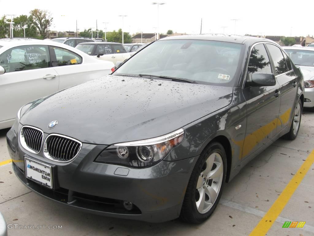 2007 5 Series 530i Sedan - Titanium Grey Metallic / Grey photo #1