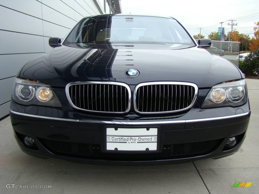 2007 7 Series 750Li Sedan - Monaco Blue Metallic / Cream Beige photo #2