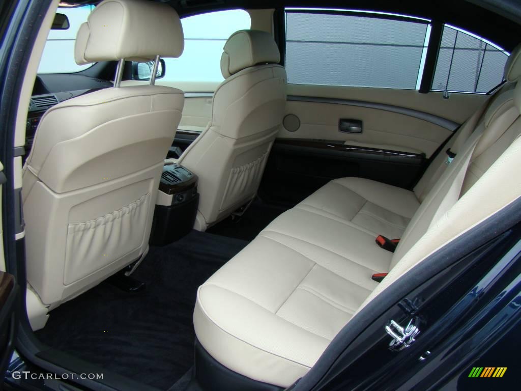 2007 7 Series 750Li Sedan - Monaco Blue Metallic / Cream Beige photo #11