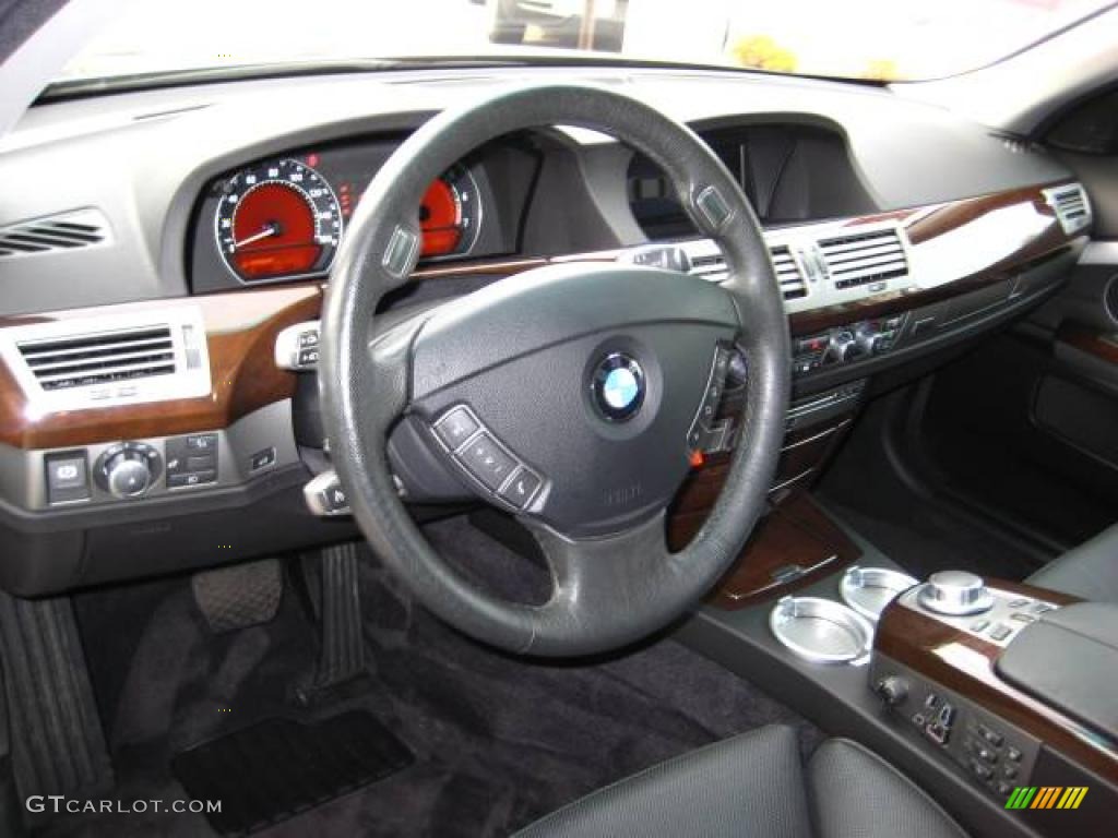 2007 7 Series 750Li Sedan - Sterling Grey Metallic / Black photo #13