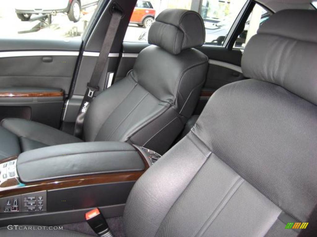 2007 7 Series 750Li Sedan - Sterling Grey Metallic / Black photo #14